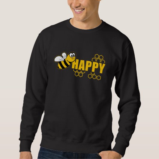 Sweatshirt Happy BEE - Aiguille au miel (Devant)