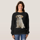 Sweatshirt Happy Black Lab Labrador Retriever (Devant entier)