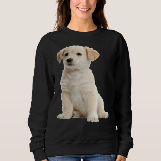 Sweatshirt Happy Black Lab Labrador Retriever (Devant)