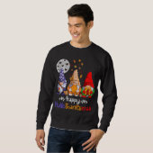 Sweatshirt Happy BonjourThanksMas Gnomes Halloween Thanksgivi (Devant entier)