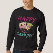 Sweatshirt Happy Camper Camping  Couple Camp Vacation (Devant)