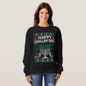 Sweatshirt Happy Challah Days Ugly Hanukkah Sweater Men Boy (Devant entier)