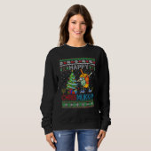 Sweatshirt Happy Chrismukkah Jewish Christmas Hanukkah Chanuk (Devant entier)