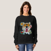 Sweatshirt Happy Corgi été (Devant entier)