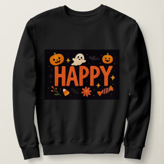 Sweatshirt Happy Cute Hallowen (Design devant)