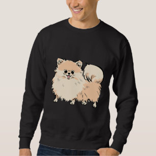 Sweatshirt Happy Cute Pomeranian Puppy Dog 62