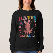 Sweatshirt Happy Easter Bunny Octopuse  Easter Day Groovy (Devant)