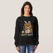 Sweatshirt Happy Easter Sweet Beaver For Easter With Easter E (Devant entier)