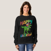 Sweatshirt Happy Eastrawr Rex Easter Rex Dinosaur Bunny Kid D (Devant entier)