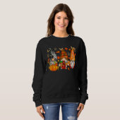 Sweatshirt Happy Fall Y'all Gnome Camion Citrouille Automne M (Devant entier)