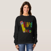 Sweatshirt Happy First Day Of School Teacher Back To School S (Devant entier)