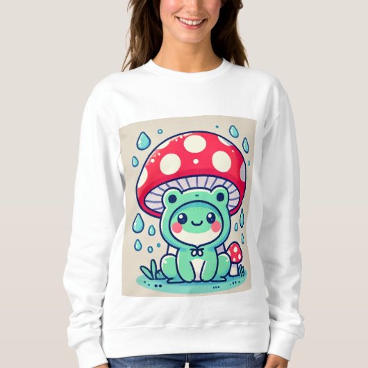 Sweatshirt Happy Frog & Umbrella 🐸 ☔ (Devant)
