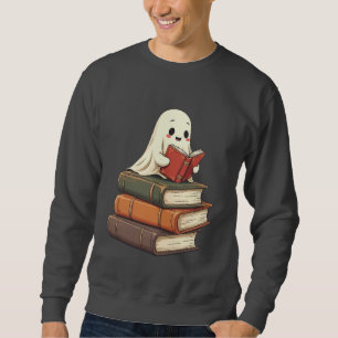 Sweatshirt Happy Ghost Reader - Funny Bookworm