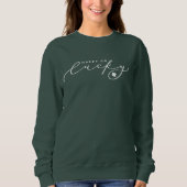 Sweatshirt Happy Go Lucky St. Patrick's Day Jote White Script (Devant)