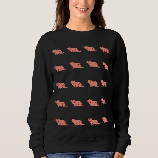 Sweatshirt Happy Groundhog Day (Devant)