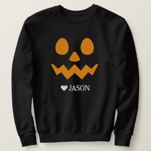 Sweatshirt Happy Halloween boo éffrayant citrouille Face