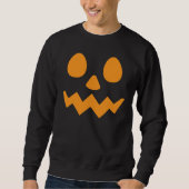 Sweatshirt Happy Halloween boo éffrayant citrouille Face (Devant)