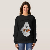 Sweatshirt HAPPY HALLOWEEN Boo Sheet Ghost Halloween (Devant entier)