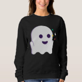 Sweatshirt Happy Halloween Ghost (Devant)