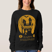 Sweatshirt Happy Halloween Haunted House (Devant)