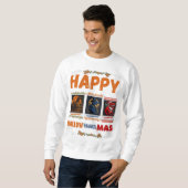 Sweatshirt Happy HallowThanksMas T-rex (Devant entier)