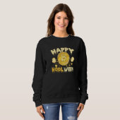 Sweatshirt Happy HODL ween Skeleton Hand BTC Bitcoin  3 (Devant entier)