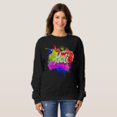 Sweatshirt Happy Holi 2022 India Colours Spring Festival Hind (Devant entier)
