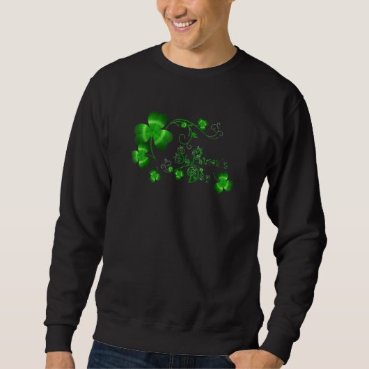 Sweatshirt Happy Jour de la Saint Patrick Et Shamrock Classiq (Devant)