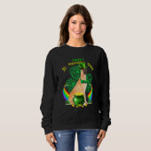 Sweatshirt Happy Jour de la Saint Patrick Great Dane Leprecha (Devant entier)