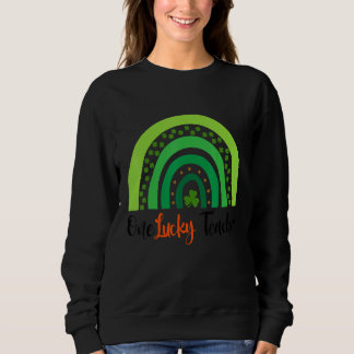 Sweatshirt Happy Jour de la Saint Patrick mignon Un Professeu