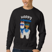 Sweatshirt Happy Llamakkah Hanukkah Llama Chanukah Alpaca Wom (Devant)
