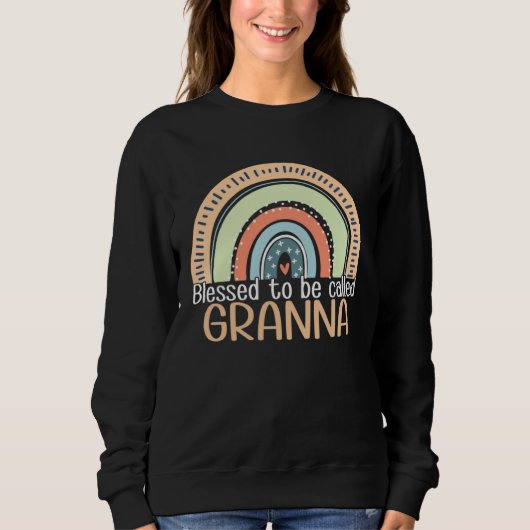 Sweatshirt Happy Mothers Day Women Blessed To Be Called Grann (Devant)