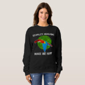 Sweatshirt Happy Parrot Scarlet Macaw (Devant entier)