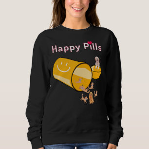 Sweatshirt Happy Pills Golden Retrievers