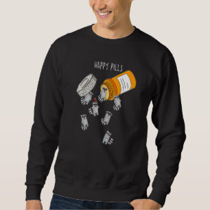 Sweatshirt Happy Pills Raccoon Funny Raccoon