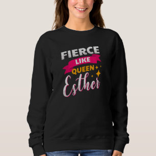 Sweatshirt Happy Purim Costume Idea Queen Esther Hebrew Jewis