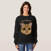 Sweatshirt Happy Purrsday Cat On Purrsday (Devant entier)