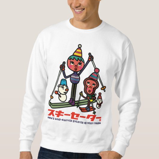 Sweatshirt Happy Ski Lessons (Devant)