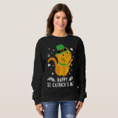 Sweatshirt Happy St Catrick's Day  Cute Cat St Patricks Day 2 (Devant entier)