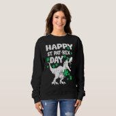 Sweatshirt Happy St Pat Rex Day Dinosaur St Patricks Day Iris (Devant entier)