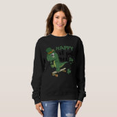 Sweatshirt Happy St Pat Rex Day St Patricks Dinosaur Toddler  (Devant entier)