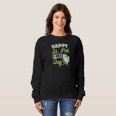 Sweatshirt Happy St Pat T Rex Day Dinosaur Funny St patrick (Devant entier)