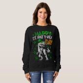 Sweatshirt Happy St Pat T Rex Day T  Happy Pat Rex Day Dinosa (Devant entier)