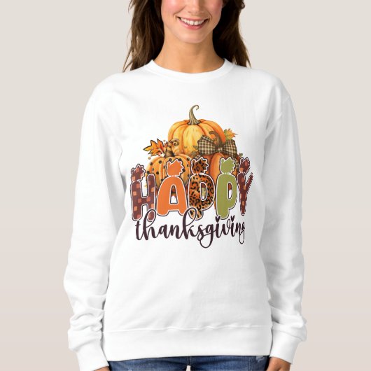 Sweatshirt Happy Thanksgiving (Devant)
