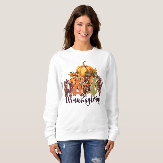 Sweatshirt Happy Thanksgiving (Devant entier)