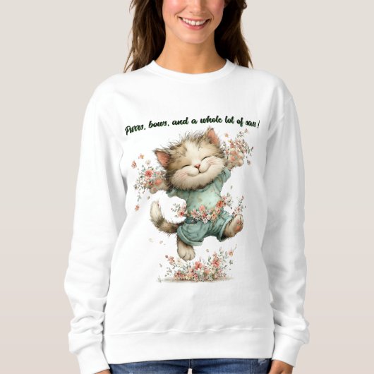 Sweatshirt Happy The Cat (Devant)