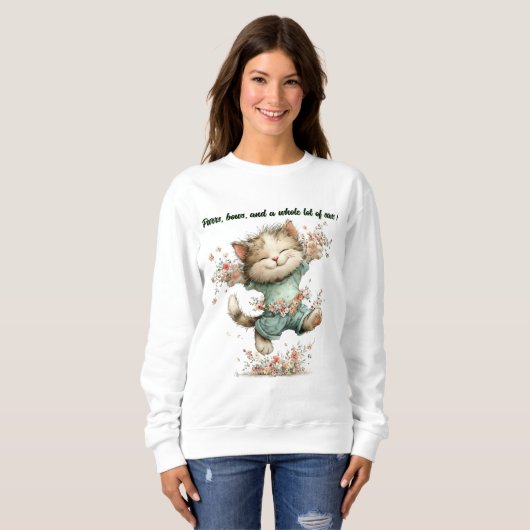 Sweatshirt Happy The Cat  (Devant entier)
