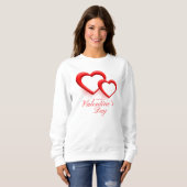 Sweatshirt Happy Valentine’s Day Heart Love Design-23540 (Devant entier)