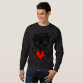 Sweatshirt Happy Valentine's Day (Devant entier)