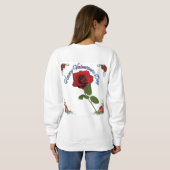 Sweatshirt Happy valentine's day (Dos entier)